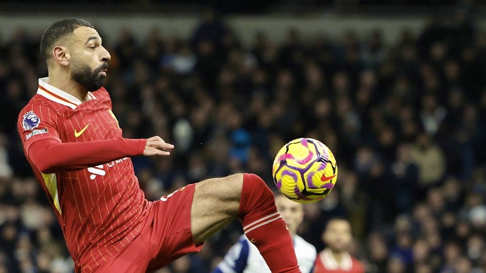 Mohamed Salah schnürt am Sonntagabend – wie Kollege Luis Diaz – einen Doppelpack.