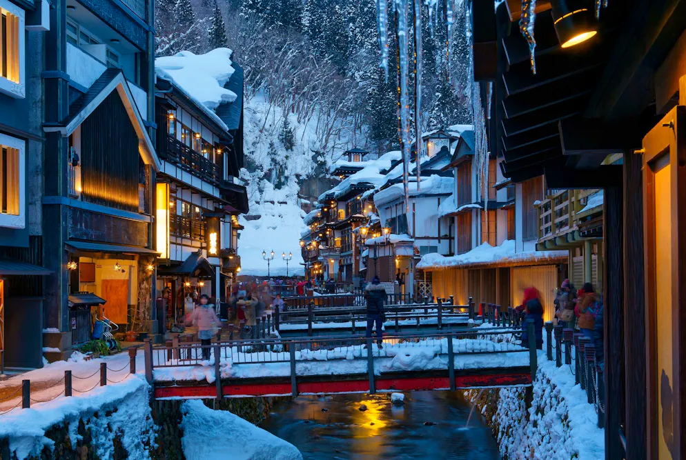 Ginzan Onsen, au nord-est du Japon, attire environ 330.000 visiteurs chaque année.