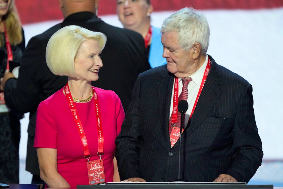 Diplomatisches Power-Paar: Callista Gingrich mit Newt Gingrich. 