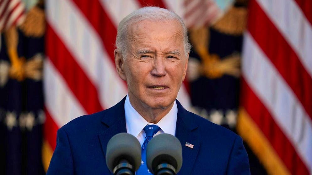 ARCHIVE - US President Joe Biden speaks during a press statement in the Rose Garden of the White House. Photo: Manuel Balce Ceneta/AP/dpa