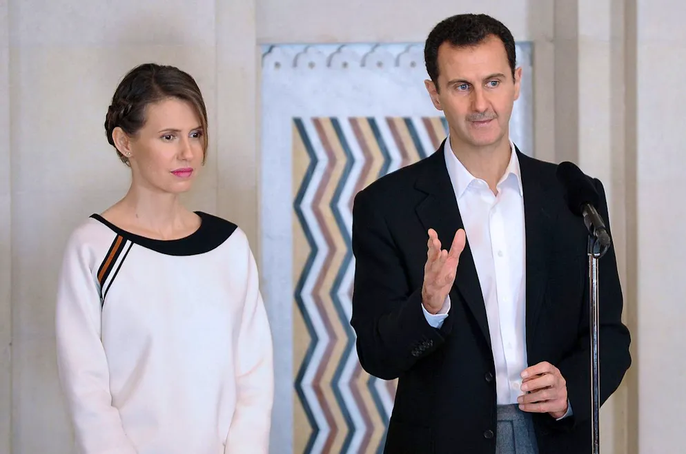 Il presidente siriano Bashar al-Assad e sua moglie Asma.