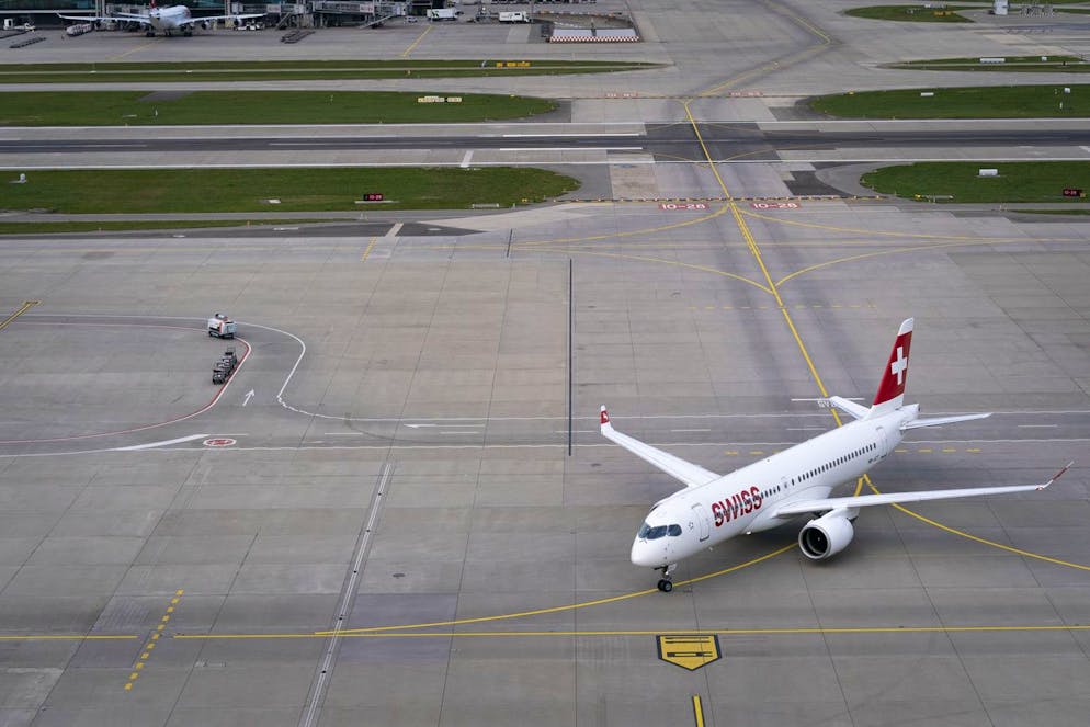 Ieri un Airbus A220-300 di Swiss ha dovuto effettuare un atterraggio di emergenza a Graz (immagine dimostrativa).
