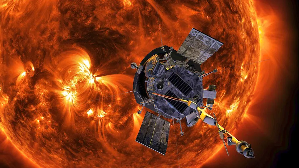 The "Parker Solar Probe" probe came within 6.1 million kilometers of the surface of the sun on Tuesday. (symbolic image)