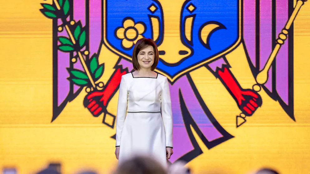 Die pro-europäische Präsidentin Moldaus, Maia Sandu, ist am Dienstag für eine zweite Amtszeit vereidigt worden. (24. Dezember 2024)