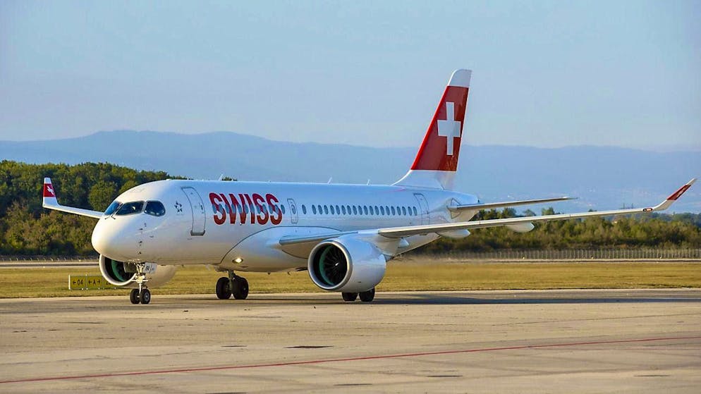 There was smoke in the cabin of a Swiss Airbus A220 on a flight from Bucharest to Zurich on Monday. (archive picture)