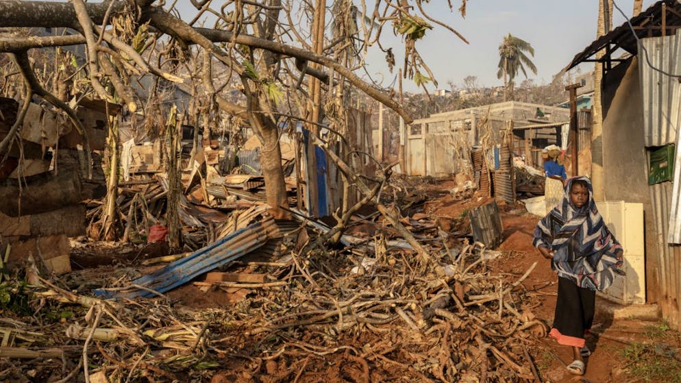 Die Zahl der Todesopfer nach dem tödlichen Zyklon im französischen Überseegebiet Mayotte ist gestiegen. (21. Dezember 2024)