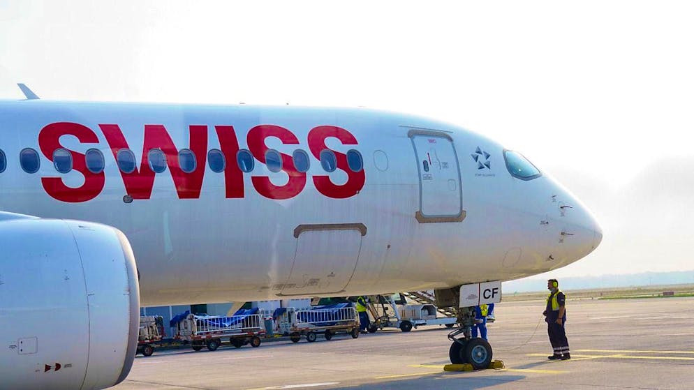 A Swiss plane had to make an emergency landing in Graz, Austria, on Monday. (archive picture)