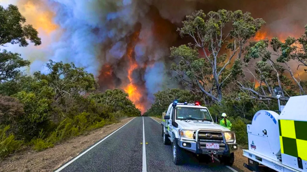 The state of Victoria in eastern Australia has faced extreme fire conditions over the past week. (archive picture)