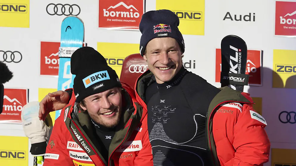 Monney vor Von Allmen: Schweizer Doppelsieg in Bormio - Gallery. Marco Odermatt verpasst das Podest nach einer Schrecksekunde als Fünfter nur knapp