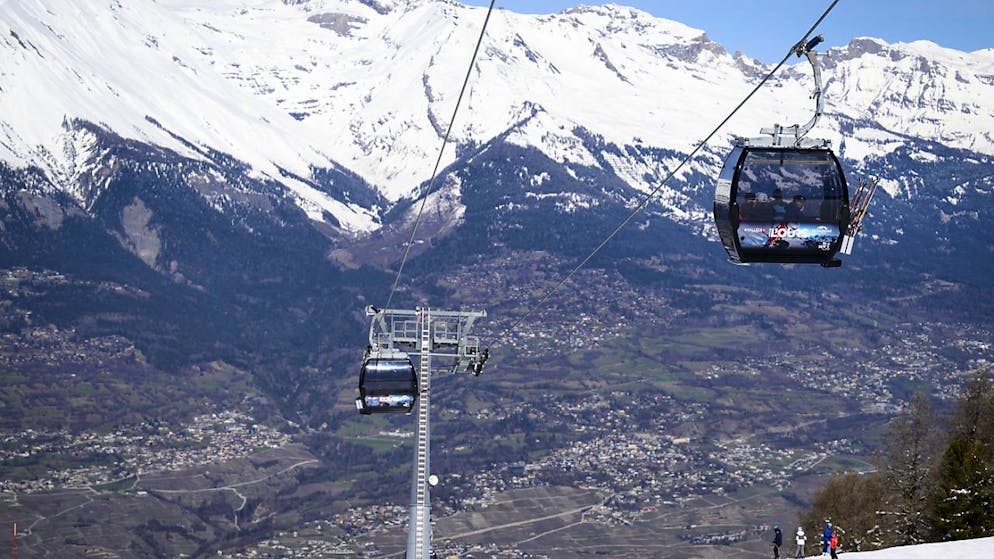 Am Samstag gab es einen Defekt an der Gondelbahn in Veysonnaz VS. (Archivbild)
