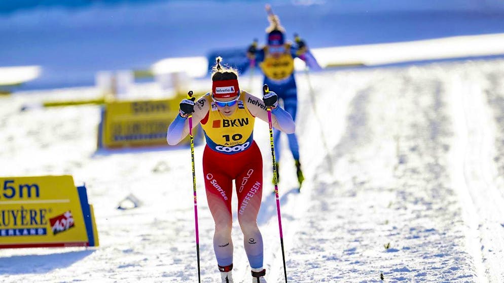 Excellent start to the Tour de Ski: Nadine Fähndrich finishes on the podium in the sprint