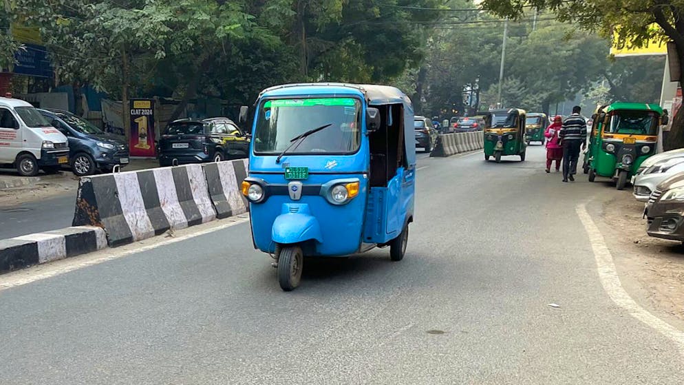 Eine Ape in Neu Delhi. Der italienische Klassiker wird künftig nur noch in Indien gebaut.