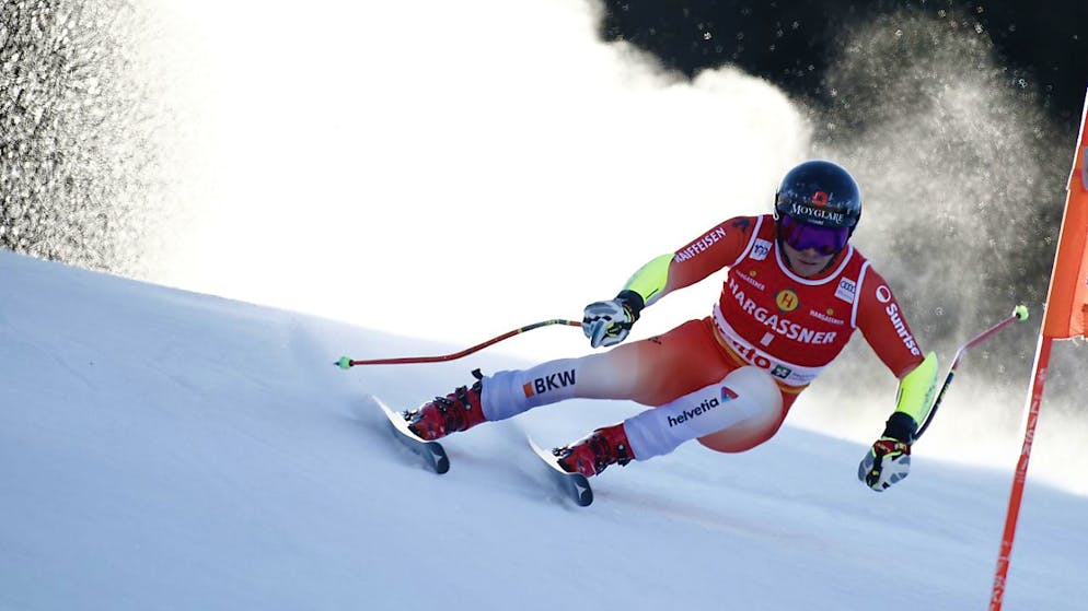 Gino Caviezel kurz vor dem Sturz in Bormio