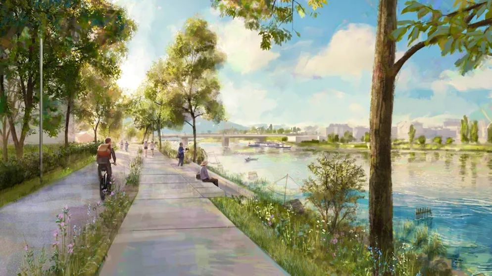 Siegerprojekt für die neue Basler Solitude-Promenade ist bekannt - Gallery. Fussgänger- und Velowege sollen künftig bei der Solitude-Promenade in Basel voneinander getrennt werden.