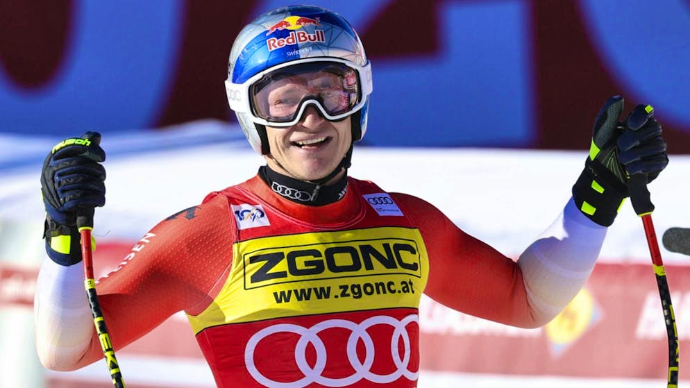 Marco Odermatt termina la discesa libera di Bormio come «uomo Pirelli».