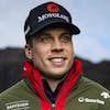 Skiracer Gino Caviezel of Switzerland poses during a press conference at the FIS Alpine Skiing World Cup season opener, in Soelden, Austria, Friday, October 25, 2024. (KEYSTONE/Jean-Christophe Bott)