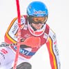 epa11725448 Sebastian Holzmann of Germany in action during the first round of the Men's Slalom race at the FIS Ski World Cup in Levi, Finland, 17 November 2024 EPA/Kimmo Brandt