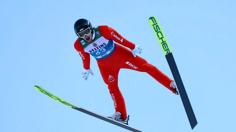 Gregor Deschwanden in den Lüften von Garmisch-Partenkirchen