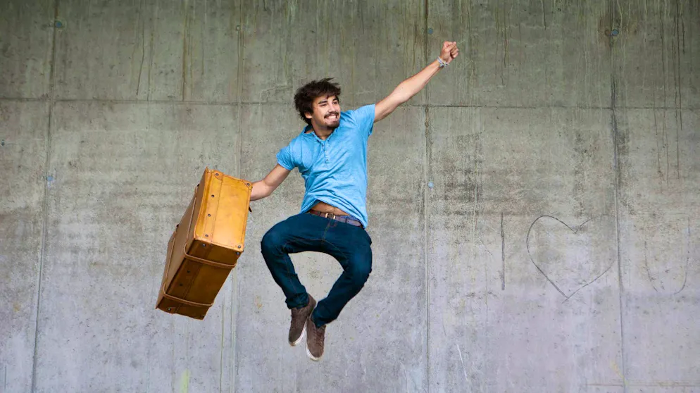 Anyone who walks around the house with their suitcase at midnight is said to travel a lot in the new year.