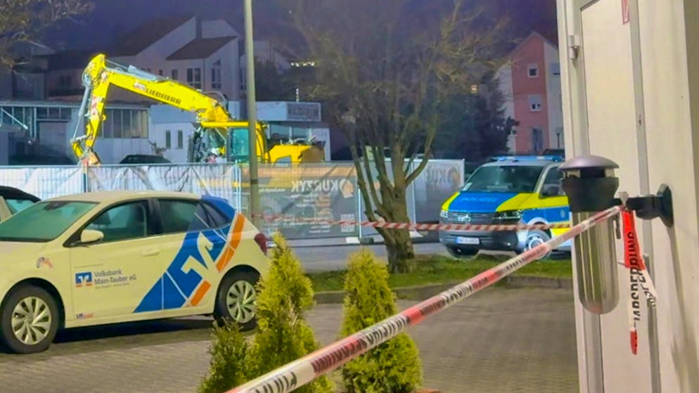 The excavator has left a trail of destruction in its wake.