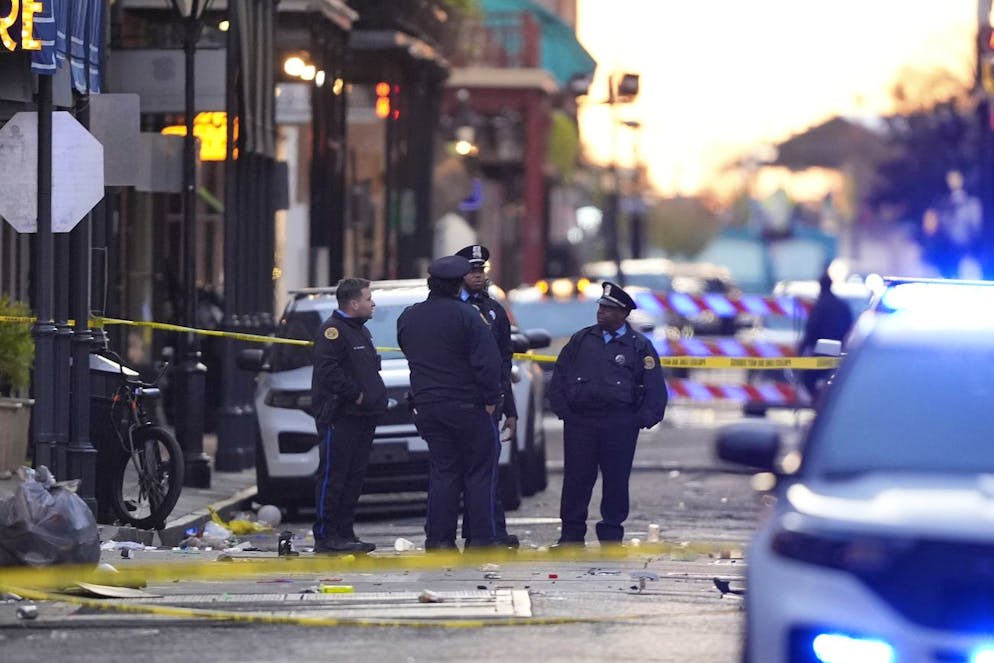 New Orleans. Les services d'urgence sur place.