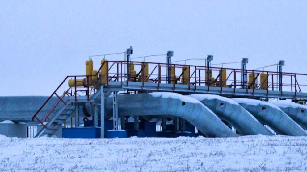 ARCHIVE - A gas pumping station in the Kursk Oblast in Russia. Photo: Sergei Chuzavkov/AP/dpa/Archive photo