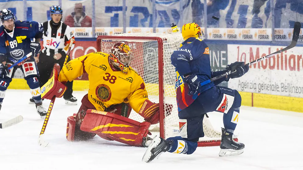 Auswärtssiege für Langnau und Lugano - Gallery. Langnaus Goalie Stéphane Charlin brachte mit über 97 Prozent Fangquote nicht nur Ambris Dominik Kubalik zum Verzweifeln