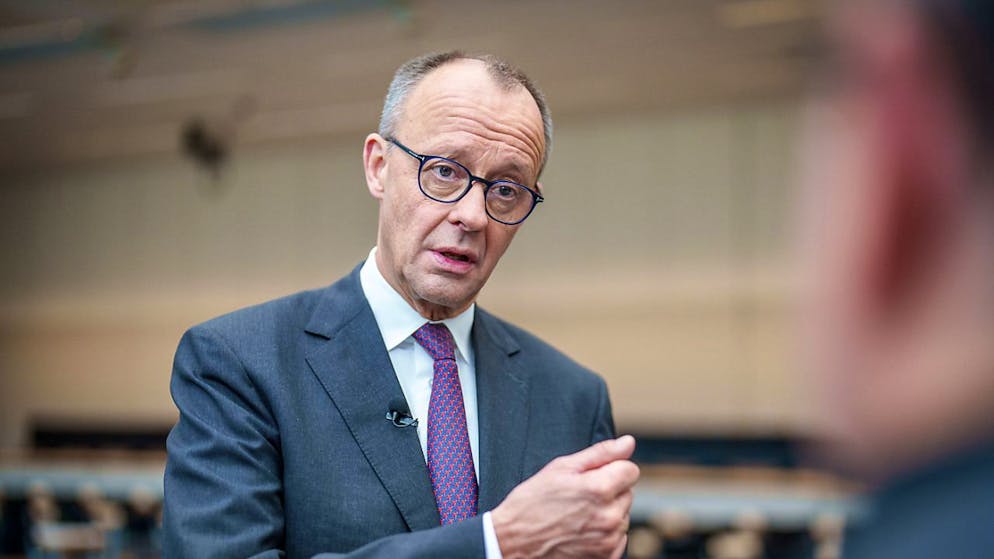 Unions-Kanzlerkandidat Friedrich Merz sprach sich für einen neuen Anlauf für ein transatlantisches Freihandelsabkommen aus. (Archivbild)