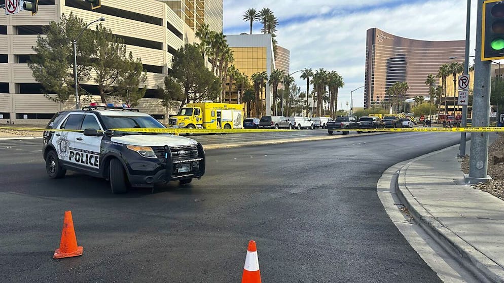 La polizia di Las Vegas ha bloccato l'area antistante il luogo dell'esplosione.