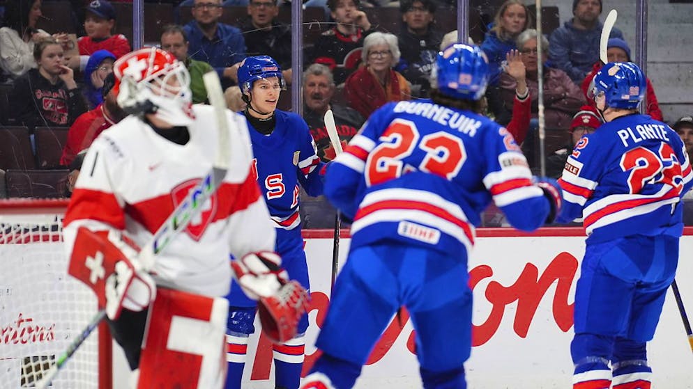 Zu viel Power für die Schweizer U20-Junioren mit Goalie Christian Kirsch: Die USA gewinnen den WM-Viertelfinal in Ottawa deutlich 7:2