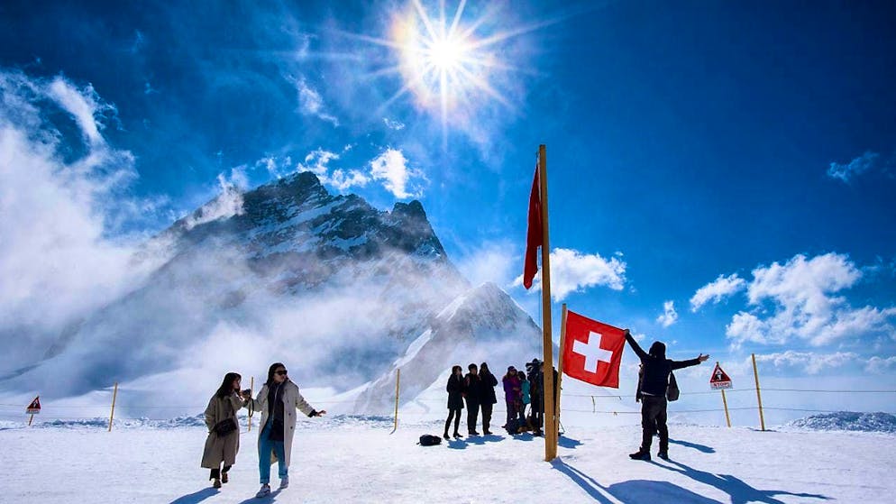 In 2024, more than one million people once again traveled to the Jungfraujoch. And thanks to good snow conditions in the ski area, the Jungfrau region had a record start to the 2024/25 winter season.(archive image)