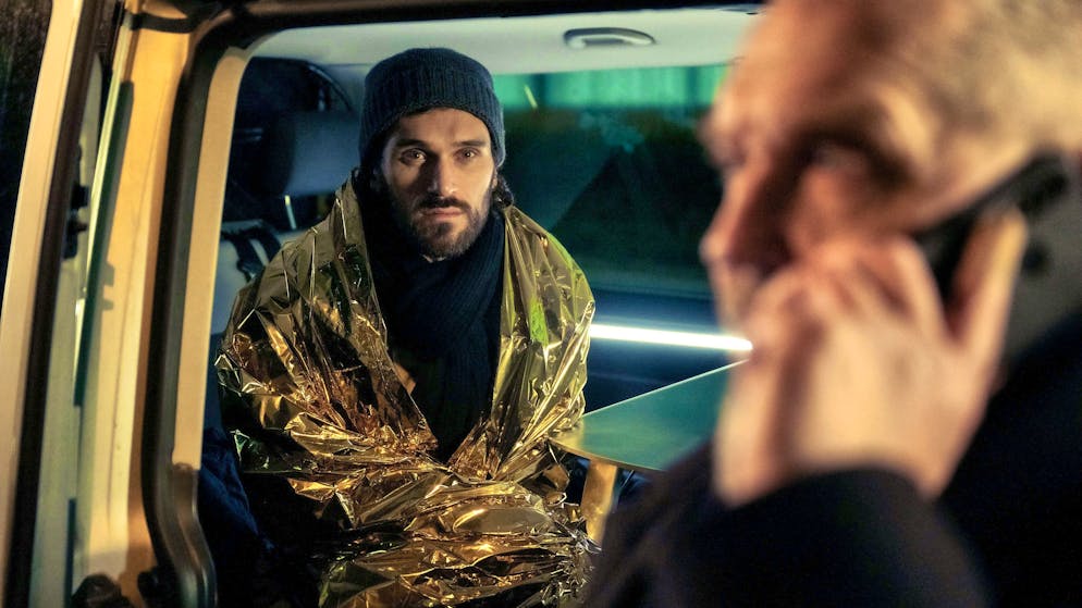 What to do when you're in over your head with debt?. David Gross (Vladimir Korneev, left) has just found out that his partner Fabian Pavlou has been brutally attacked.