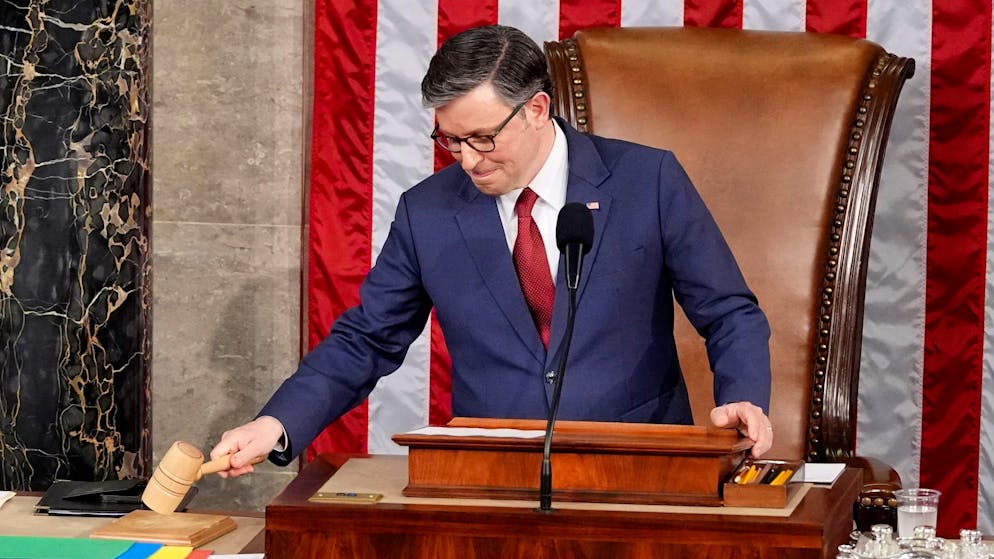 Mike Johnson bleibt Vorsitzender des US-Repräsentantenhauses. 