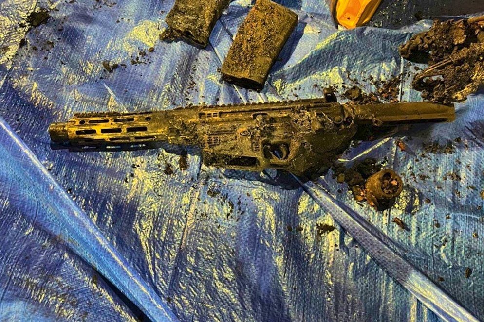 Weapons in the Las Vegas Cybertruck. Another firearm in the Las Vegas attacker's Cybertruck.