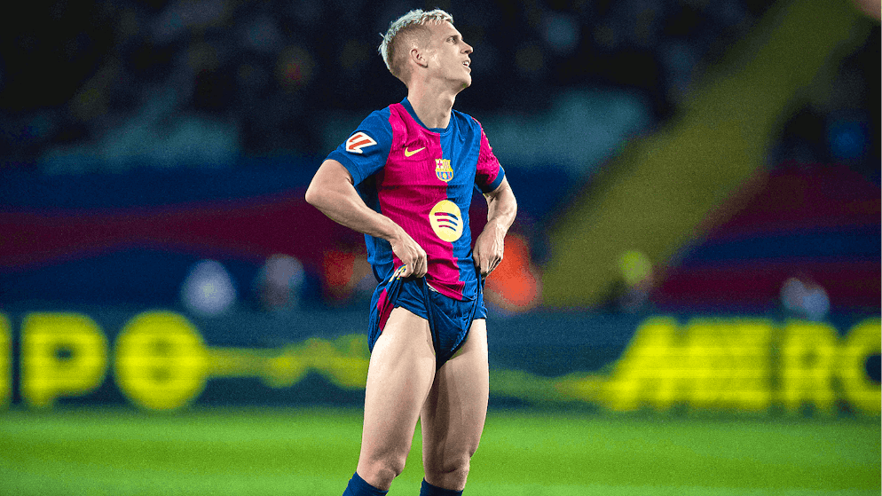 Will he play or won't he? Dani Olmo's registration for the second half of the FC Barcelona season is hanging by a thread.