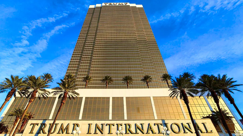 The Trump International Hotel in Las Vegas. Photo: Bizuayehu Tesfaye/Las Vegas Review-Journal/AP/dpa - ATTENTION: For editorial use only and only with full attribution to the above credit