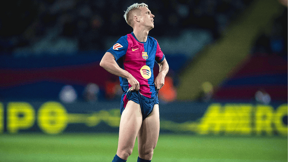 Spielt er oder spielt er nicht? Dani Olmos Registrierung für die zweite Saisonhälfte des FC Barcelona hängt am seidenen Faden.