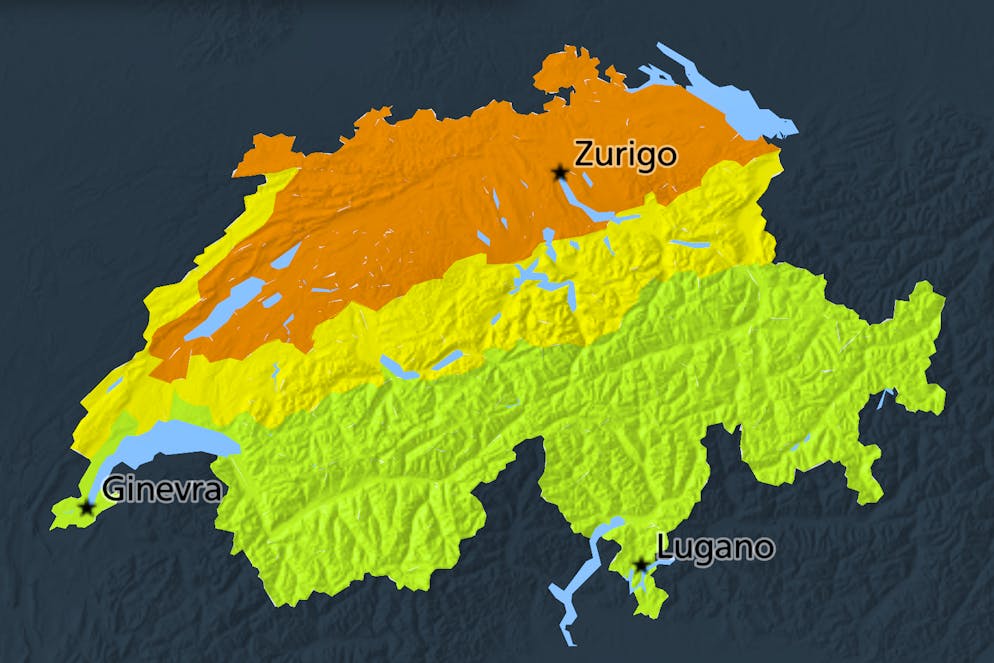 Notte gelida al Nord delle Alpi. 