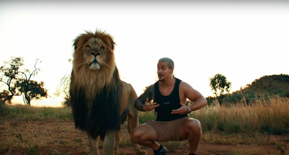 Zürcher Dean Schneider zählt auf Instagram elf Millionen Follower*innen. Er ist bekannt für seine Videos, in denen er mit Löwen auf Tuchfühlung geht. 