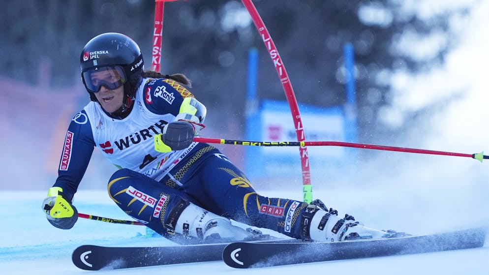 Sara Hector a survolé les débats en 1re manche à Kranjska Gora.