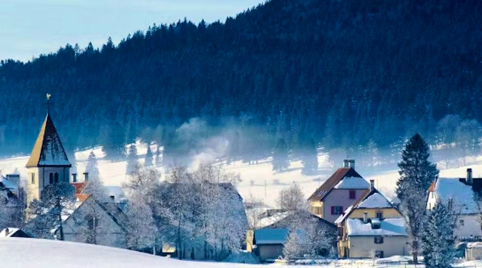 A La Brévine il termometro è sceso a meno 30 gradi.