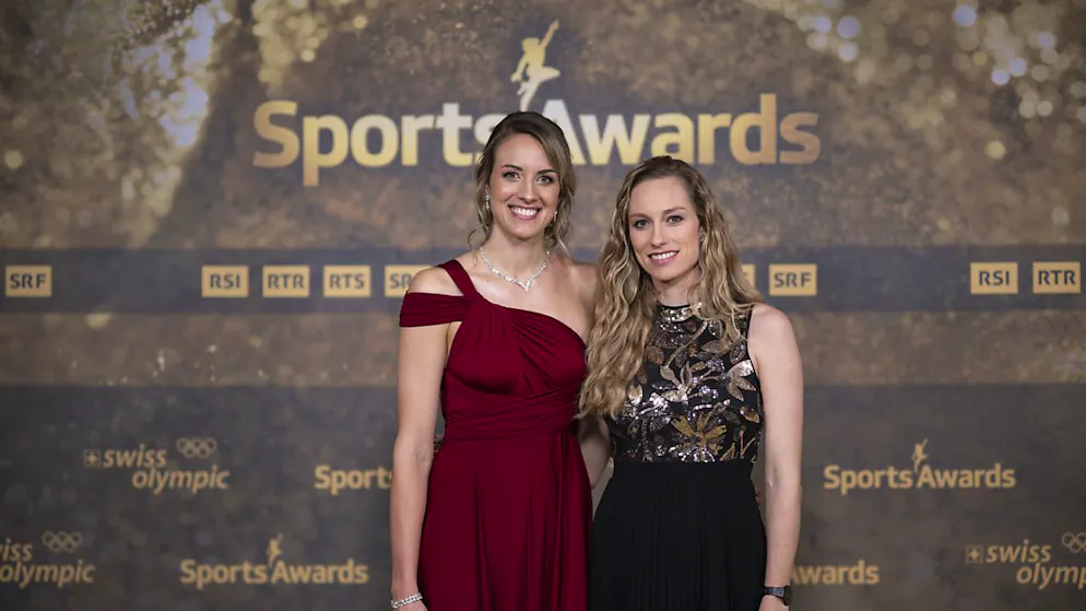Das Team des Jahres: Nina Brunner (links) und Tanja Hüberli, die Olympia-Dritten von Paris im Beachvolleyball