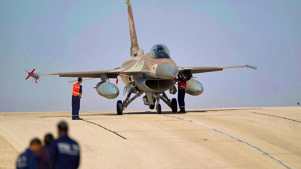 ARCHIVE - View of an Israeli fighter jet. Photo: Ariel Schalit/AP/dpa