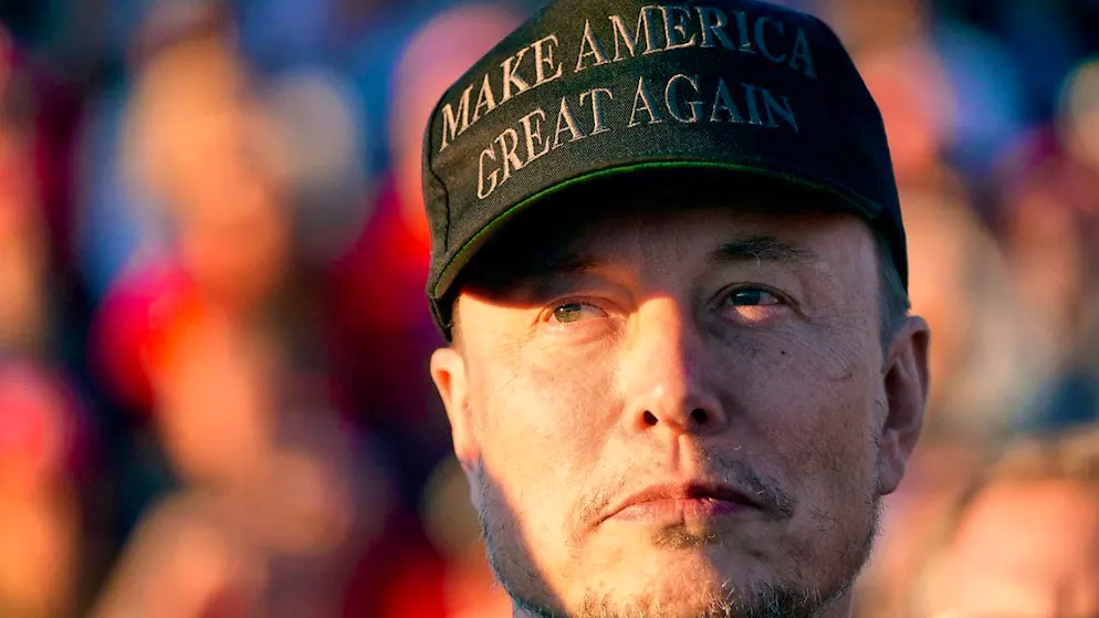ARCHIVE - Elon Musk, CEO of Tesla and SpaceX, at a Donald Trump campaign event. Photo: Alex Brandon/AP/dpa/archived image