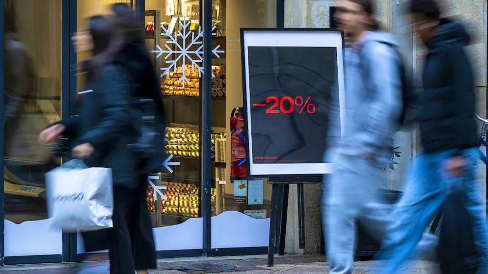 Retail sales lower in November than a year earlier (symbolic image)