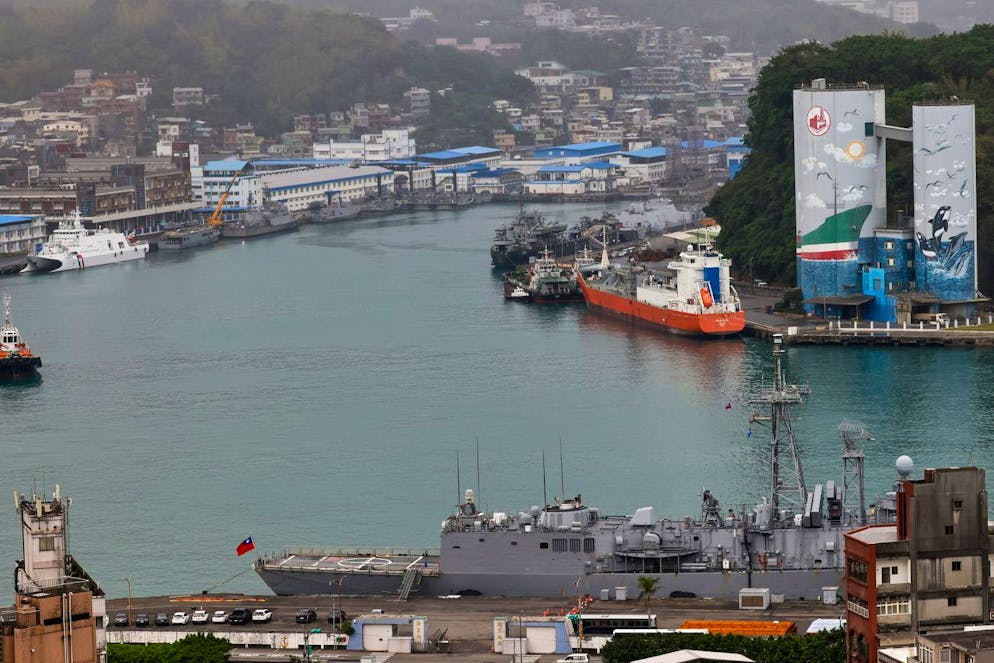 Hafen von Keelung: Taiwan beschuldigt China, ein Unterseekabel beschädigt zu haben.