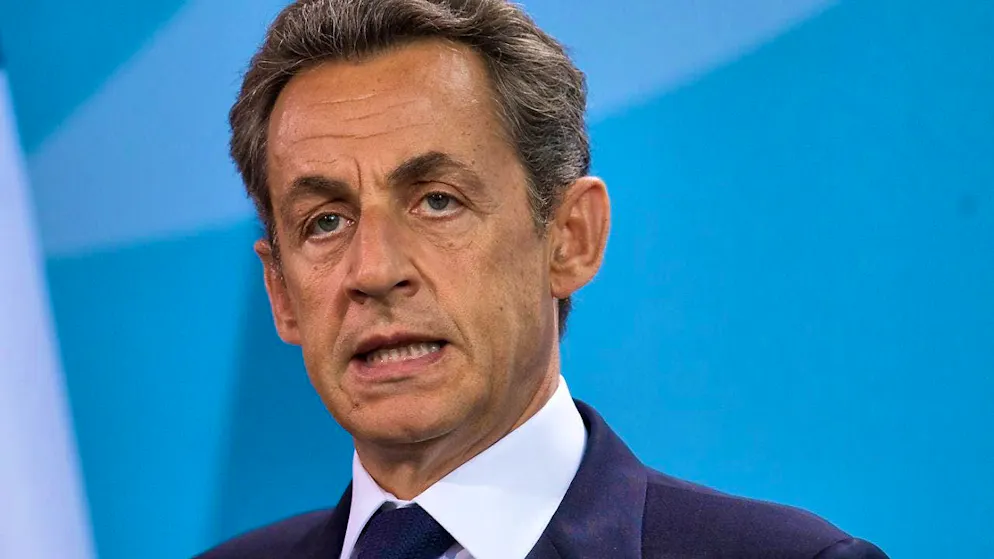ARCHIVE - Nicolas Sarkozy, then President of France, at a press conference at the Federal Chancellery in Berlin. Photo: Michael Kappeler/dpa/Archive image