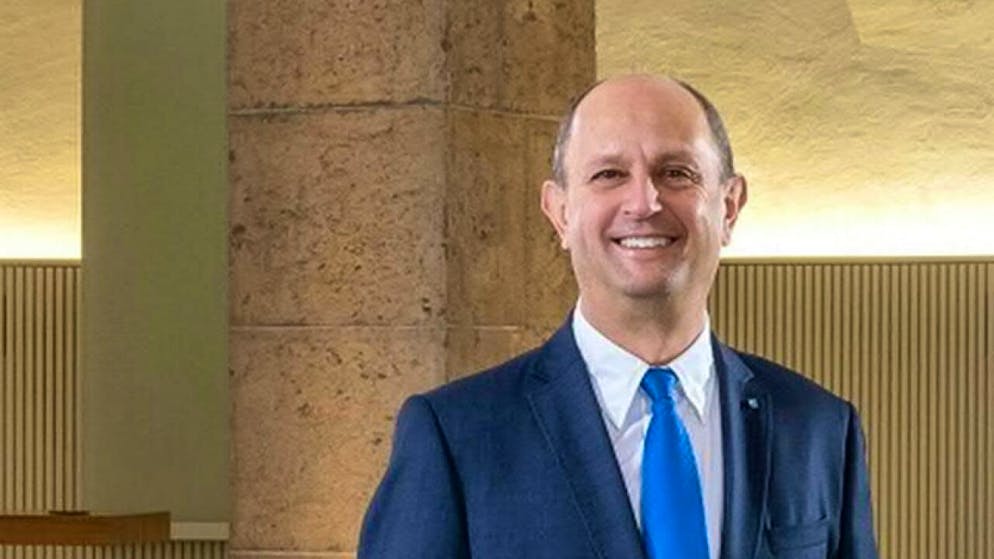 Der höchste Aargauer: SVP-Grossrat Markus Gabriel ist in diesem Jahr Parlamentspräsident. (Archivbild)