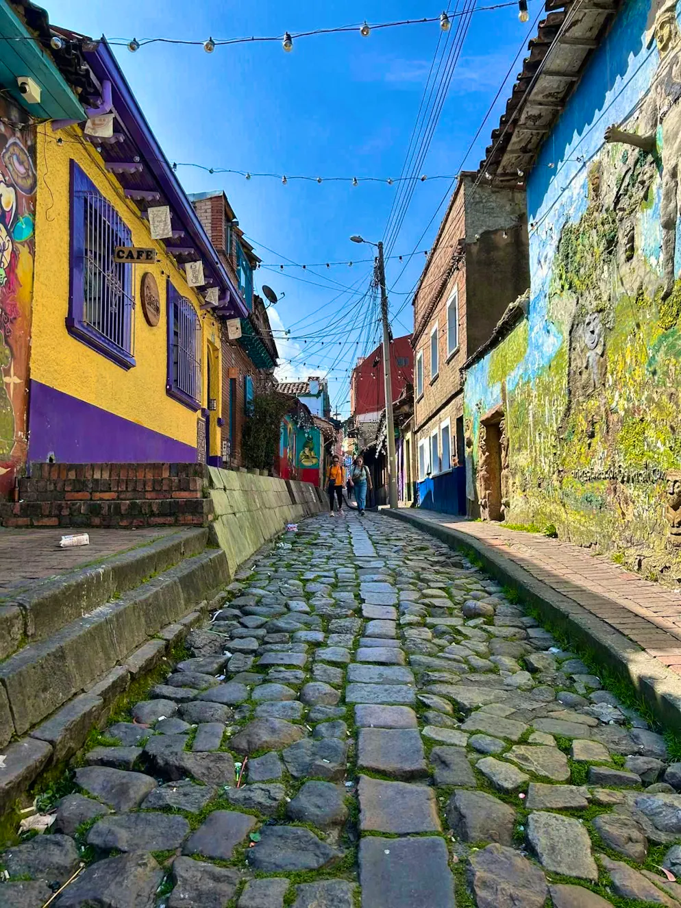 Bogotà. Bogotá lies 2640 meters above sea level. Some of the streets in La Candelaria are quite high. If you have trouble with the altitude, locals recommend a tea made from coca leaves.