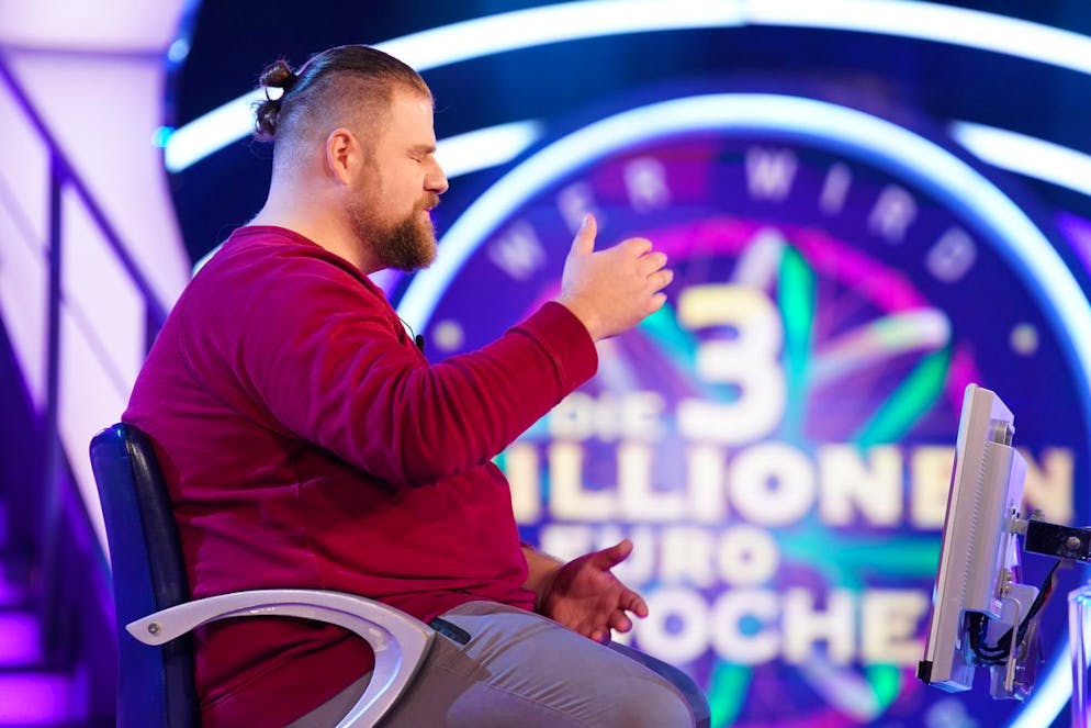 «Wer wird Millionär». Kandidat Dominik Wenz spielt American Football bei den «Badener Greifs» in Karlsruhe.